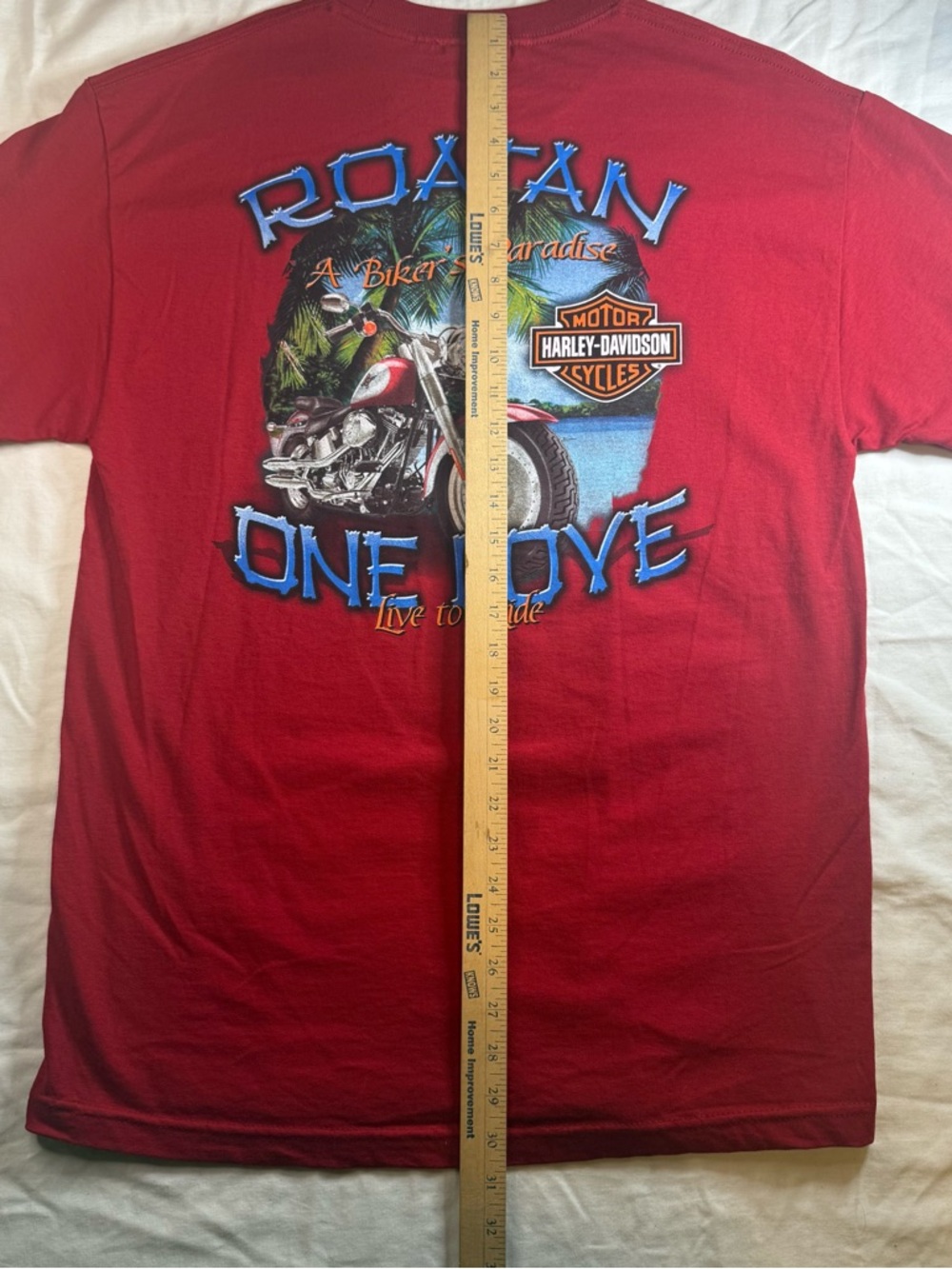 Harley-Davidson Red Short-Sleeve Motorcycles Graphic Tee - Picture 6 of 7